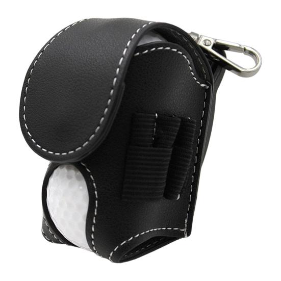 Golf Ball Waist Bag with Clip Waterproof Faux Leather Golf Ball Tee Tools Accessories Organizer Pouch Holder Men Women Golf Enthusiasts Gift