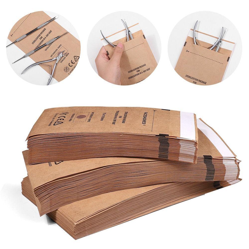 100 шт. безопасный стерилизационный мешок для ногтей здоровый маникюрный стерилизатор сумка для маникюрного салона