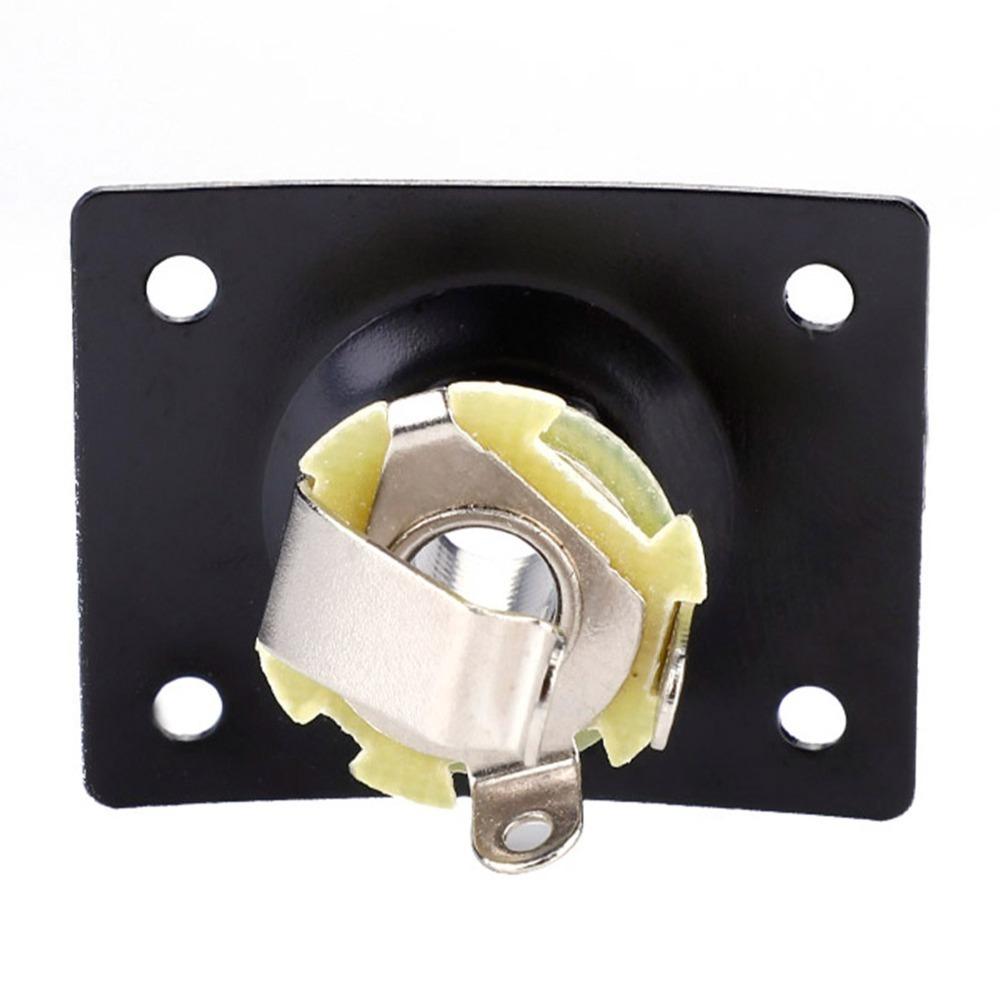 2pcs Metal Input Jack Socket 1/4 Inch Guitar Parts Replacement Output Jack Plate Electric Guitar