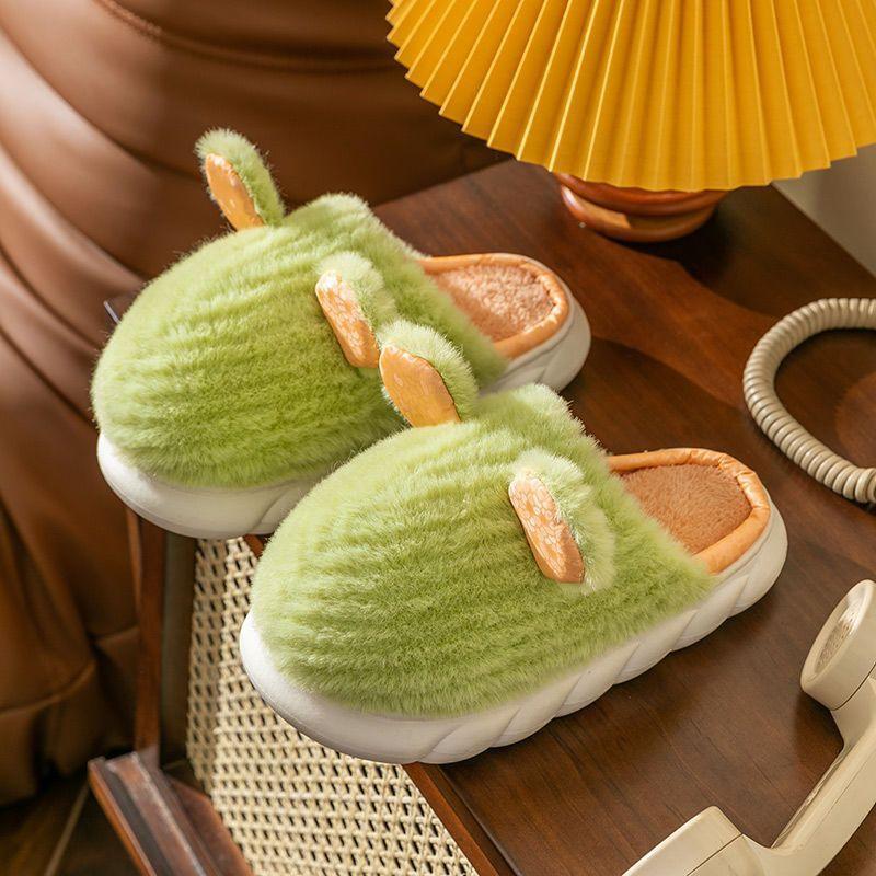 Хлопковая сумка для тапочек и домашние тапочки зимние женские водонепроницаемые из пуховой ткани утолщенные туфли нескользящие теплые хлопковые туфли мужская обувь