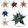Flower Head Artificial Christmas Flowers Multi-color Xmas Tree Ornaments  Party Supplies