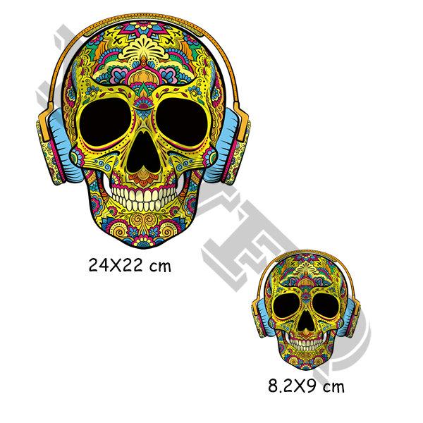 2 шт./компл., железные нашивки с черепами и ананасами для одежды, моющиеся аксессуары «сделай сам», теплопередающие значки