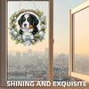 2D Flat Dog DIY Acrylic Rhinestone Diamond Art Window Pendants Door Decoration
