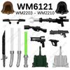 WM6121 Совместимые Фигурки Части Кирпичики WM2203 WM2204 WM2205 WM2206 WM2207 WM2208 WM2209 WM2210 WM Блоки Аксессуары Игрушки