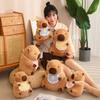 And Cuddly Soft Capybara Plush Doll Cozy Stuffed Animal Excellent Gift Kids For