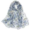 Breathable Silk Scarf Sun-Resistant Bandana Portable Long Wraps  for Women