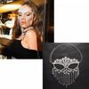 Indian Tassel Veil Mask for Face Women Rhinestone Face Masks Masquerade Dance Party Banquet Decoration Face Accessories Jewelry