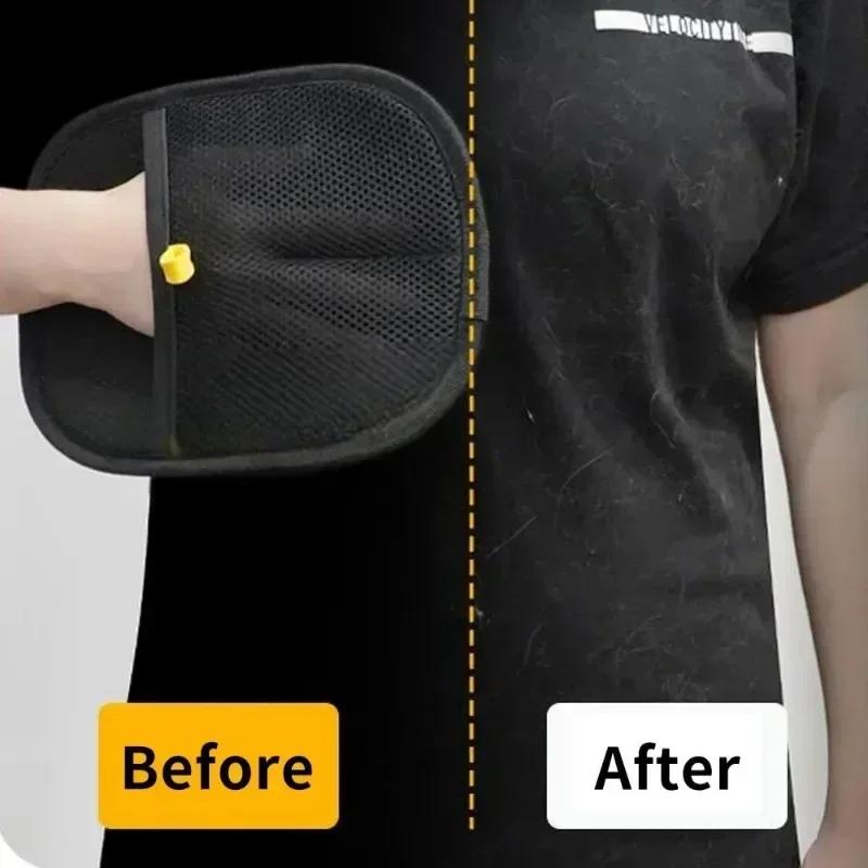 Pet Hair Remover Gloves for Cats Dogs Double Sided Grooming Brush Static Electricity Hair Removal Mitt Home Hair Scraper