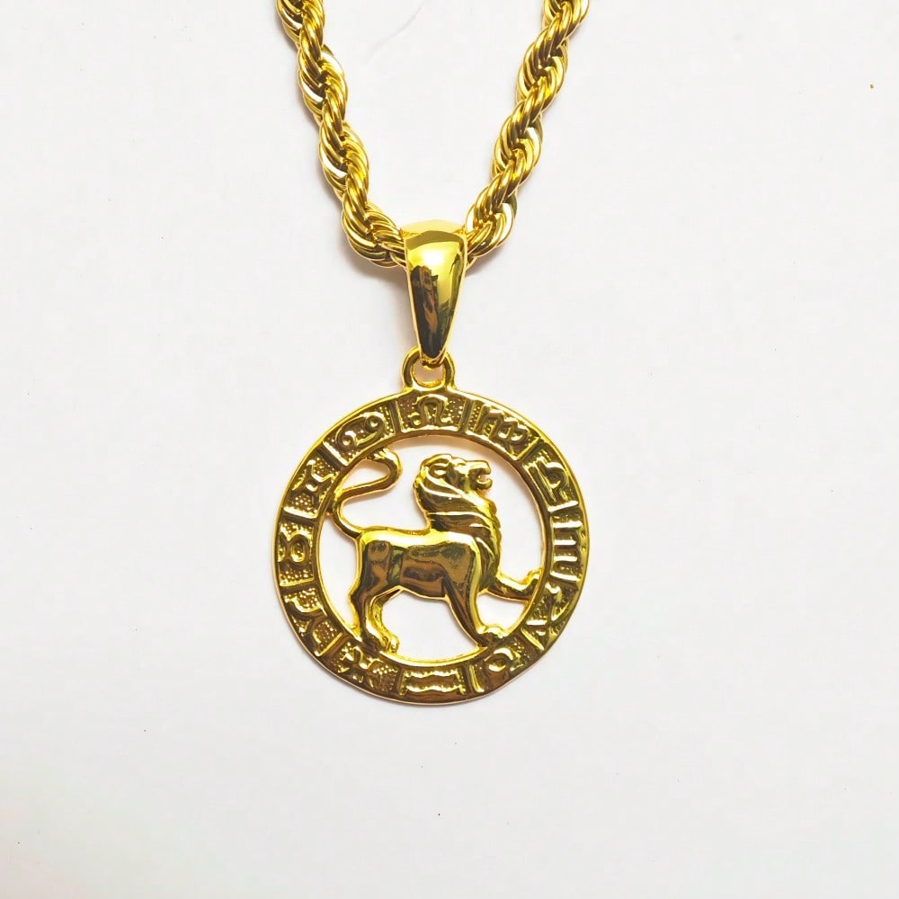 Астрология 12 Созвездий Гороскоп Зодиак Подвеска на Шнурке Ожерелье 22" для Женщин Мужчин