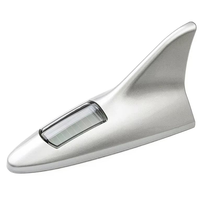 Car Roof Light Solar Flashing Auto Tail Lamp Waterproof LED Warning Strobe Light Shark Fin Shape Flashing Anti-Collision Lamp