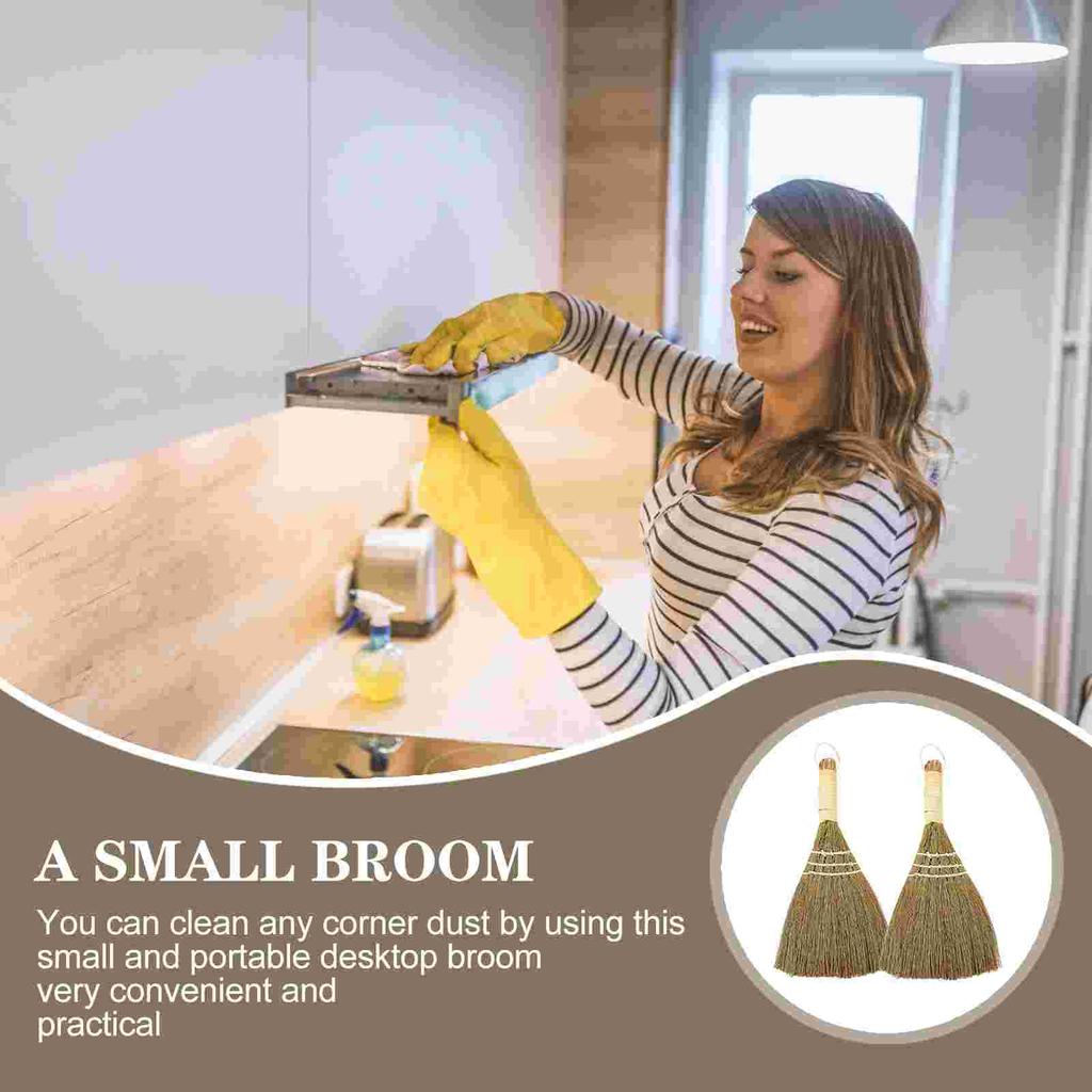 2 шт. Кухонная щетка для уборки, подметальная щетка, настольная ручная, для улицы, щетка для пыли, домашние веники, метелка