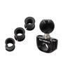 [REC-MOUNT25] Base Mount (C Part) C23 Mirror Small Diameter Bar Mount Base for 16mm/14mm/12mm/10mm (Black) [RM25-C23] Ball Size 1 Inch (25.0mm-25.4mm)