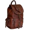 Goat Genuine Leather Large Men's Vintage Backpack Travel Rucksack Laptop Gym Bag