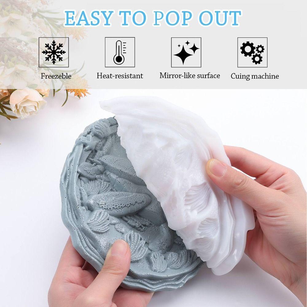 Crabs Silicone Molds Fish Gypsum Mold New 3D Resin Crafts Silicone Mold  Home Decoration