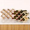 Creative Folding Wooden Durable Red Wine Rack Holder Grape Liquor Home Supply