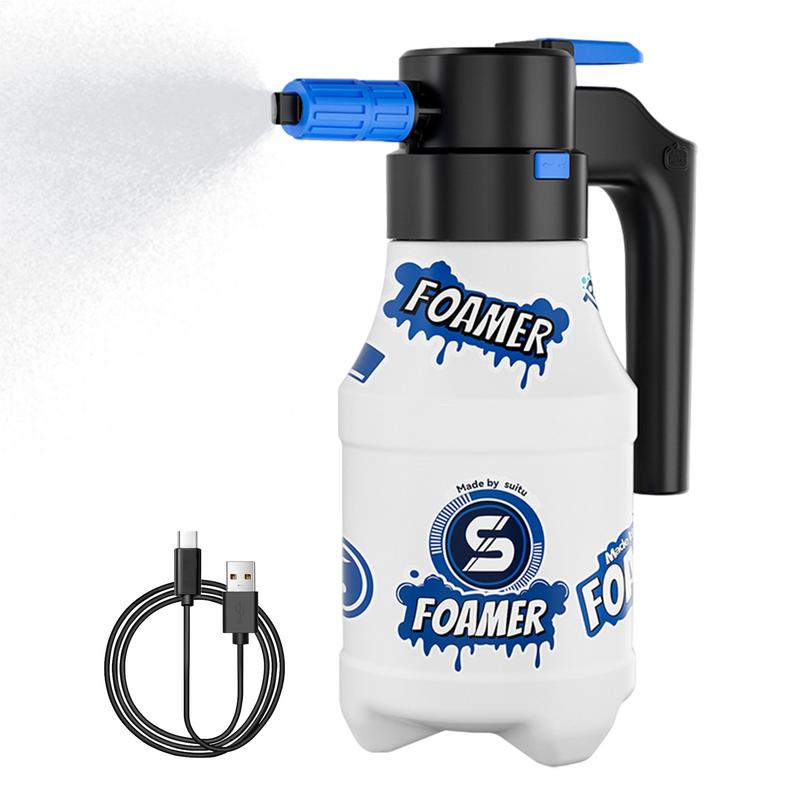 Электрический пенораспылитель 1,5 л Пеногенератор для автомойки Насосный распылитель Электрический авто Пеногенератор Ручной распылитель для мытья автомобиля