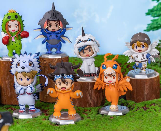 8pcs/set Anime Digital Monster Digimon Cosplay Cute Action Figure Model Toys for Children
