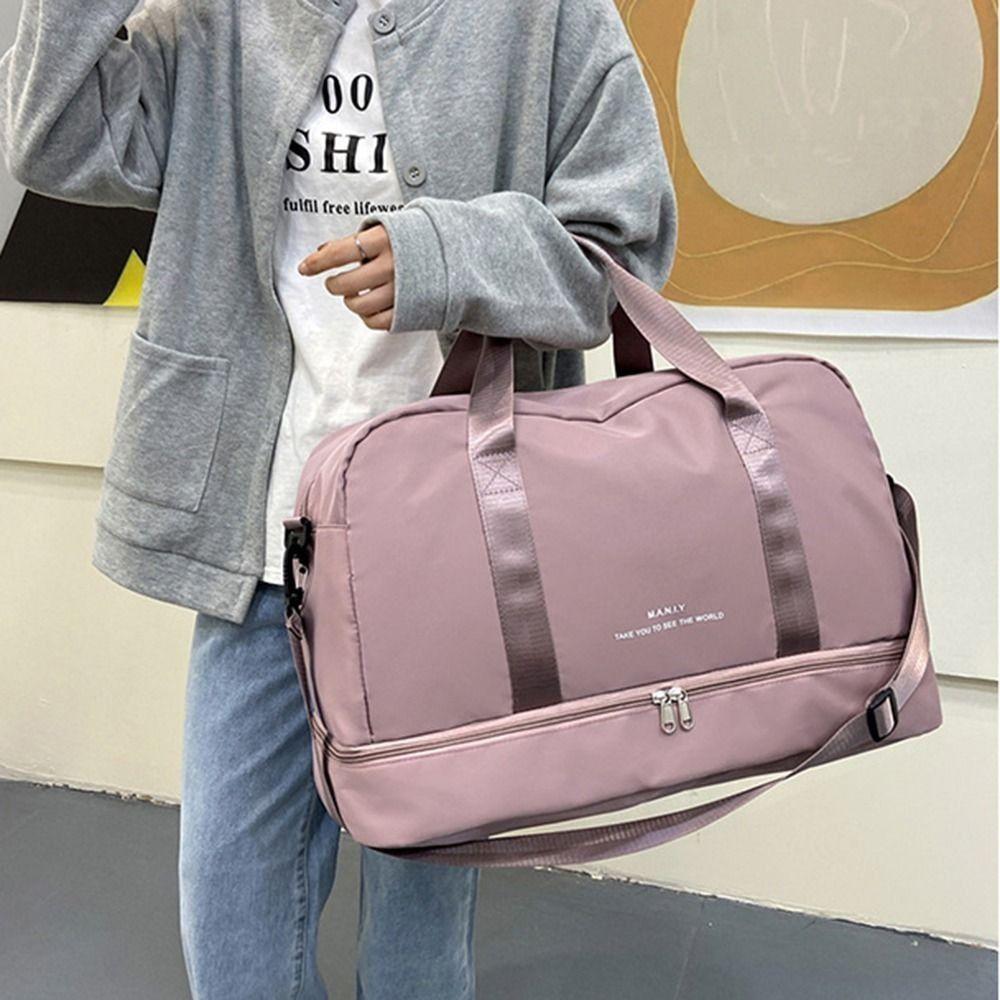 Расширяемая спортивная сумка с отделением для обуви, сумка для ночных сумок, износостойкая сумка-тоут для спорта