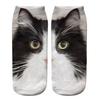 Realistic Cat Face Socks 3D Cat Print Animal Socks Breathable Funny Casual Socks Gag Gifts for Cat Lovers Men Women