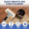 1/2 Pcs Deck Paint Brush 8 Section Detachable Handle Cleaning Brushes Multi-purpose Decks Staining Brush for Painting Fence Wall