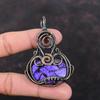 Copper Charoite Gemstone Pendant Copper Wire Wrapped Jewelry Handmade Pendant Copper Pendant Birthstone Jewelry Wire Wrap Pendant For Gift
