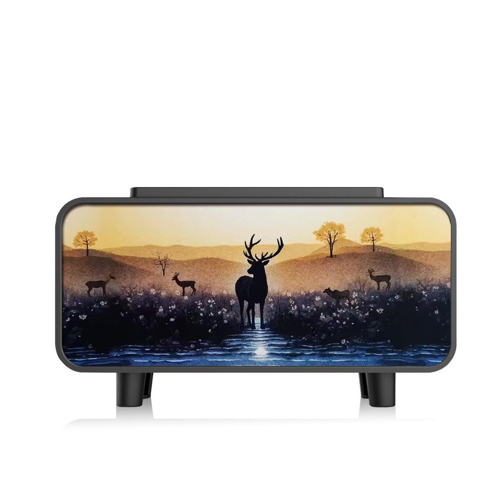 2025 Fireplace Flame Humidifier & Aroma Diffuser with Automatic Spray and Atmosphere Light for Home & Bedroom