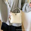 2025 Spring and Summer New Korean Bucket Bag Niche Casual One-shoulder Crossbody Hand-held Commuter High-end Women's Bag
