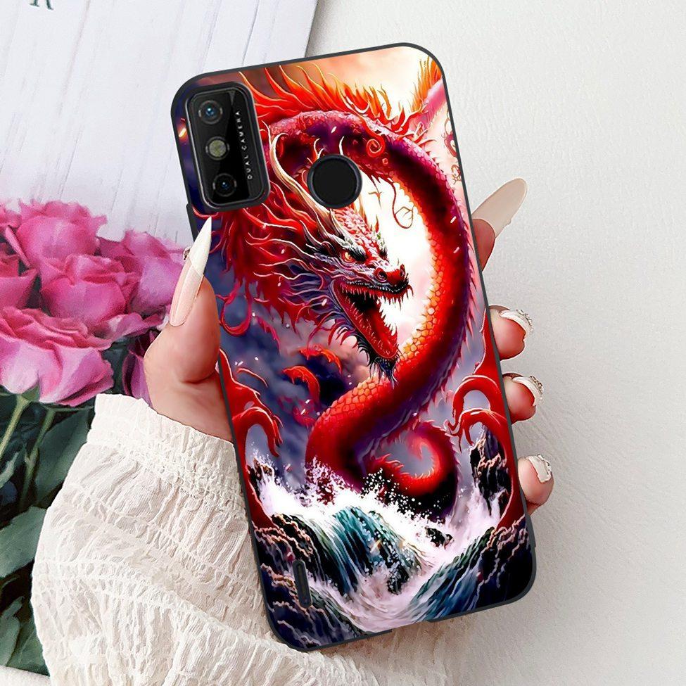 For Tecno Spark 6 Go KE5j KE5k Case For Tecno Spark Go 2020 KE5S Cover Silicone Cute Fashion Flowers Funny Painted Back Cover