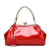 Fashionable Patent Leather Glossy Women's Bag, Red Grand Handbag, Women's One Shoulder Diagonal Cross Bag