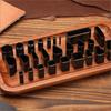 Набор из 6 шт. Прямой пробойник из быстрорежущей стали DIY Инструмент для проделывания отверстий в ремне Вспомогательный инструмент для пробивки отверстий Плоская пробивная матрица Кожаный инструмент