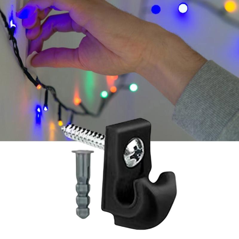 30Pieces Multipurpose Galvanized Screw In Hook With Wood Threading Portable Accessory for Stable Hanging Solution