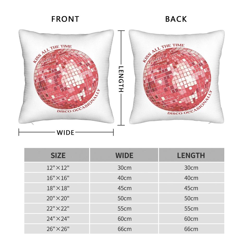 Harrys Styles Kiss All The Time Disco Occasionally Pillowcase Soft Cushion Cover Decorative Throw Pillow Case Cover Home 18''