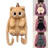 3D Cat Plush Backpack Cartoon School Bag Soft Comfortable Shoulders Bag for Kids Girl Gift Daily Use Women Shoulder Bag