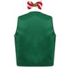 Kids Christmas Costume Sparkly Sequins Vest with Bow Tie for Latin Jazz Disco Party