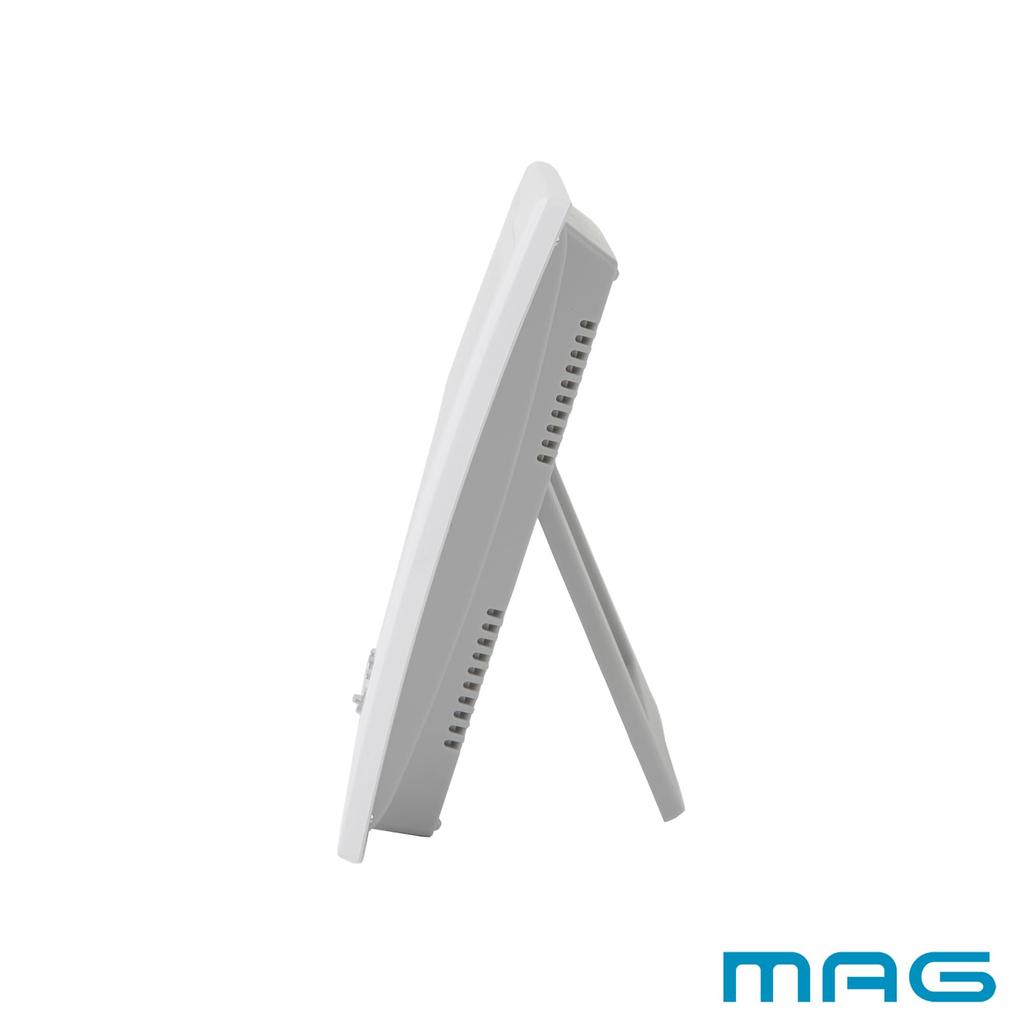 MAG Wall Radio Controlled Digital Environmental Guide Display Day of the Week Может использоваться как Белый W-785WH-Z Часы, Часы, Guardman, Функция,