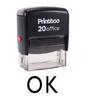 Printtoo OK Self Inking Rubber Stamp Office Stationary Custom Stamp-Black