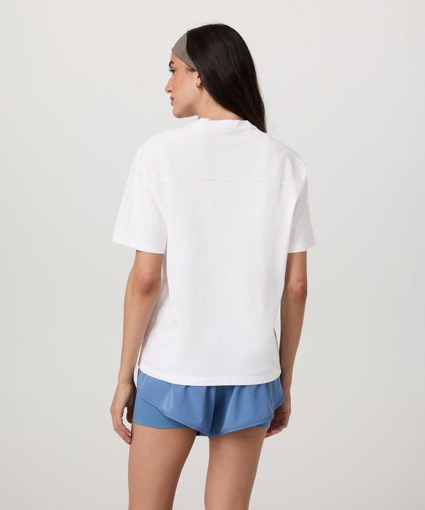Vuori [Women'S] Short Sleeve Heavyweight Os Cotton Tee_White Vr26121062