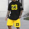 2025 Summer American Casual Set Trendy Men S Large Size Running Sports Casual Set