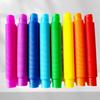 3Pcs/24Pcs Set Flexible Plastic Color Telescopic Tube Pop Tube Stretch Tube Bellows Children Adult Decompression Toys