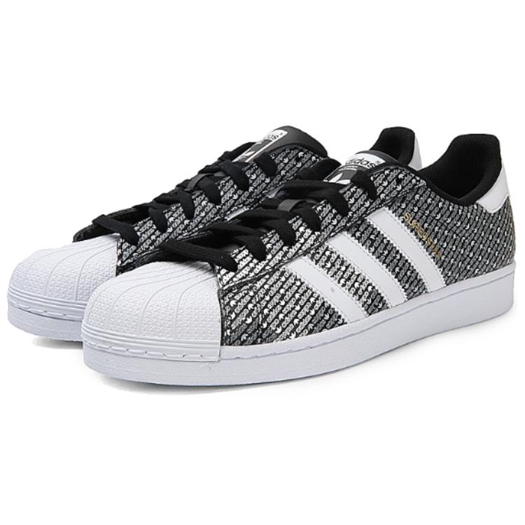 adidas Оригинальные кроссовки Superstar Fashion с низким верхом для скейтбординга, унисекс, черные AC8564