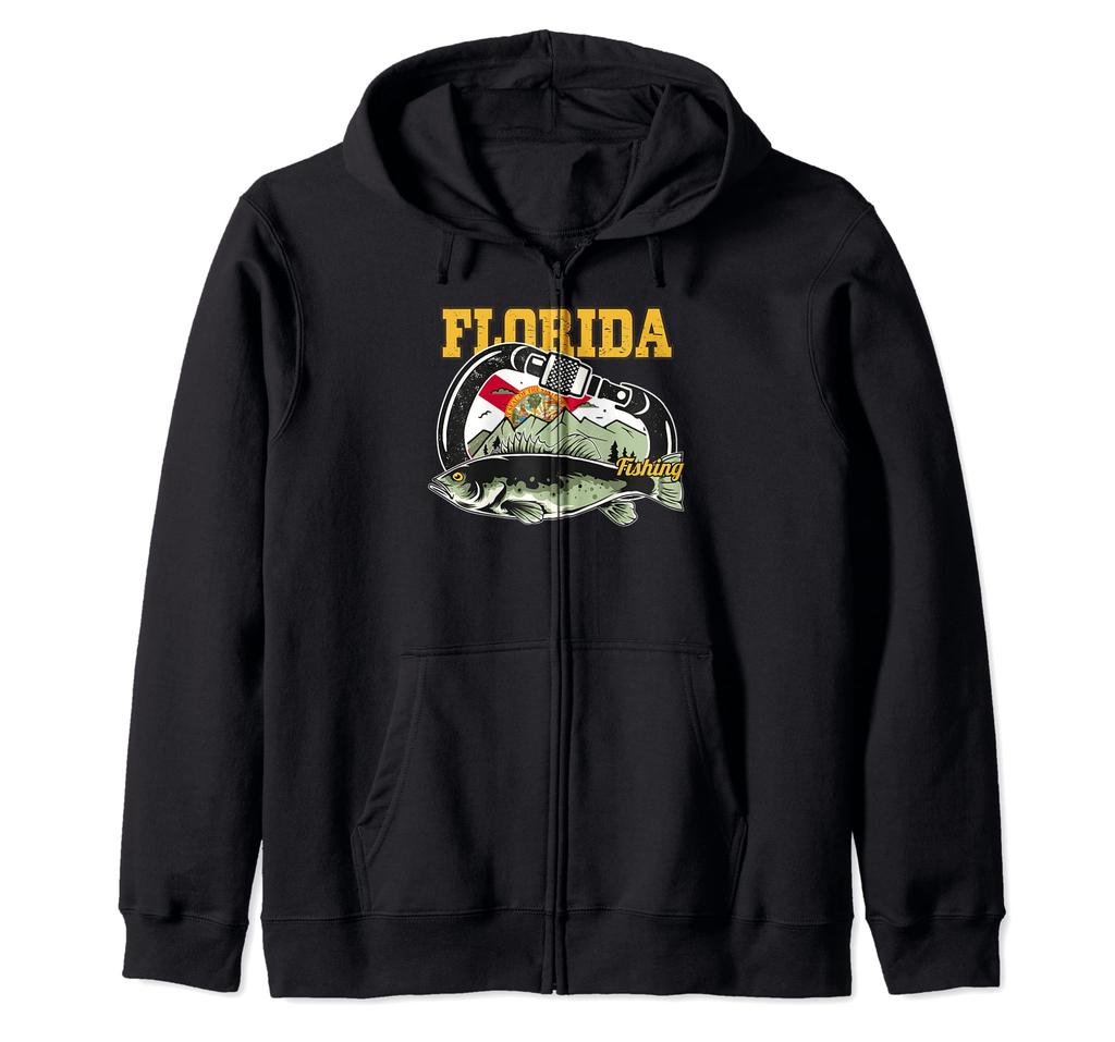 Толстовка на молнии Florida Fishing с карабином