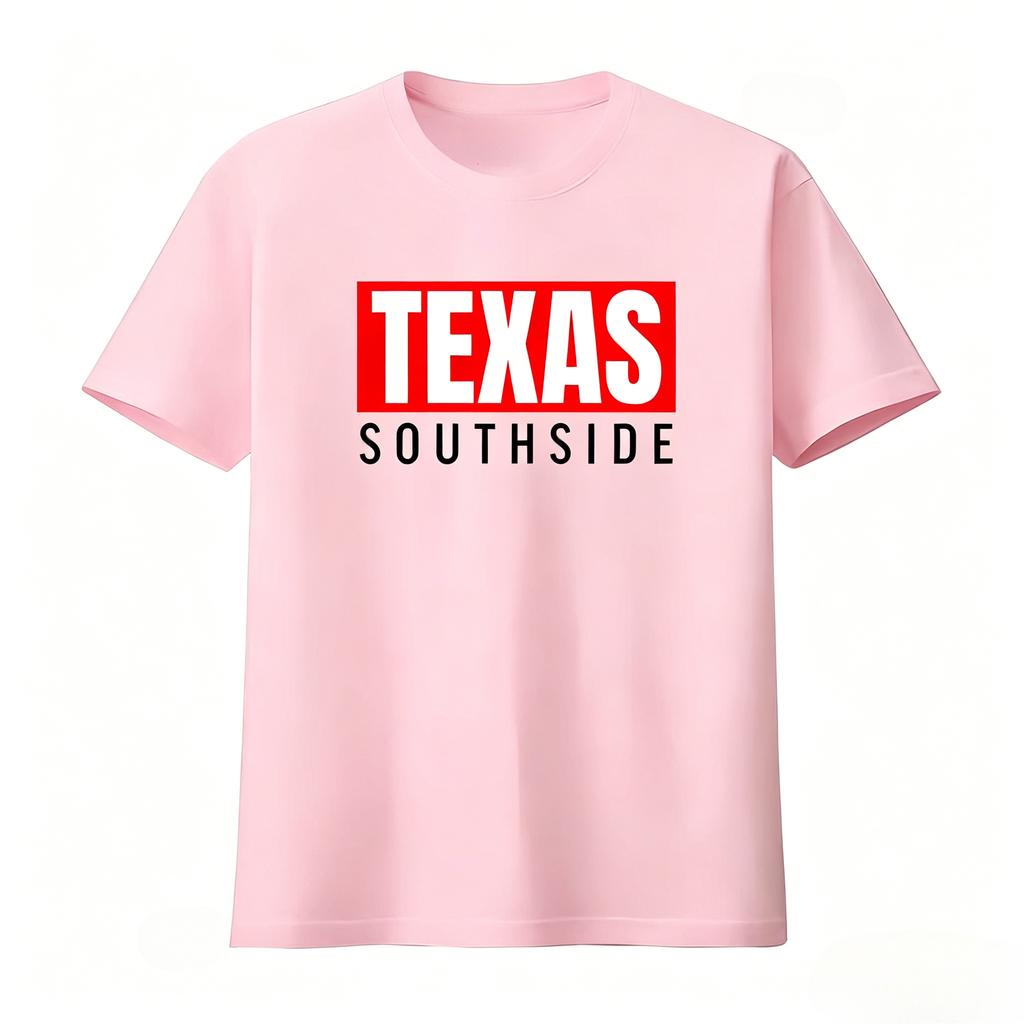 Футболка Texas Southside Стильная и удобная уличная одежда Унисекс Одежда и Женская одежда 2026 Лето Новая футболка