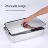 Stainless Steel Rectangular Deep Basin