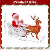 KESYOO Christmas Decorations, Santa Claus and Reindeer Figurine, Plush Toy, Moving Toy, Home Ornament, Gift, Present, Desktop, Craft