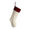 13Colors Christmas Big Stocking 46CM Knitted Stocking, Used For Hanging Christmas Trees, Family Party Decoration