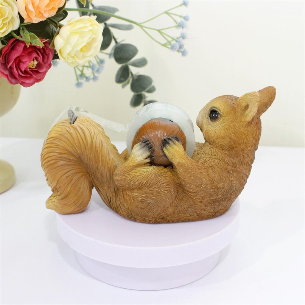 Диспенсер для скотча Squirrel, практичный резак для скотча, инструмент для скрапбукинга, основа для резки скотча, простые в использовании настольные принадлежности