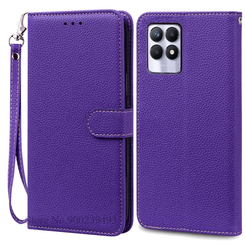 Case For Realme 8i Case Soft Silicone Wallet Flip Leather Case For Realme 8i Phone Case Realme 8 I Cover Coque Fundas