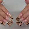 Эксклюзивные французские точечные и леопардовые накладные ногти
