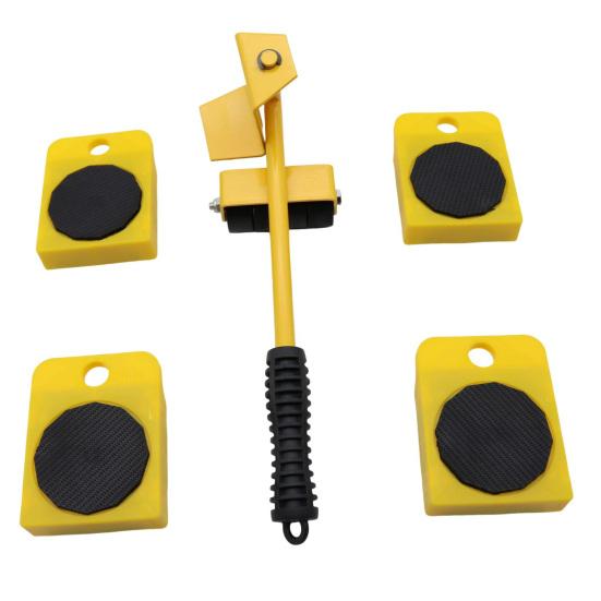 Universal Wheel Furniture Lift Tool Furniture Moving Slider with 4 Heavy Duty Appliance Rollers for Hardwood Floors Effortless Relocation Tool