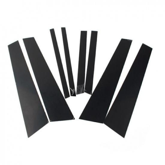 8pcs Glossy Black Set Pillar Posts Door Window Trim For BMW X3 F25 2011-2017
